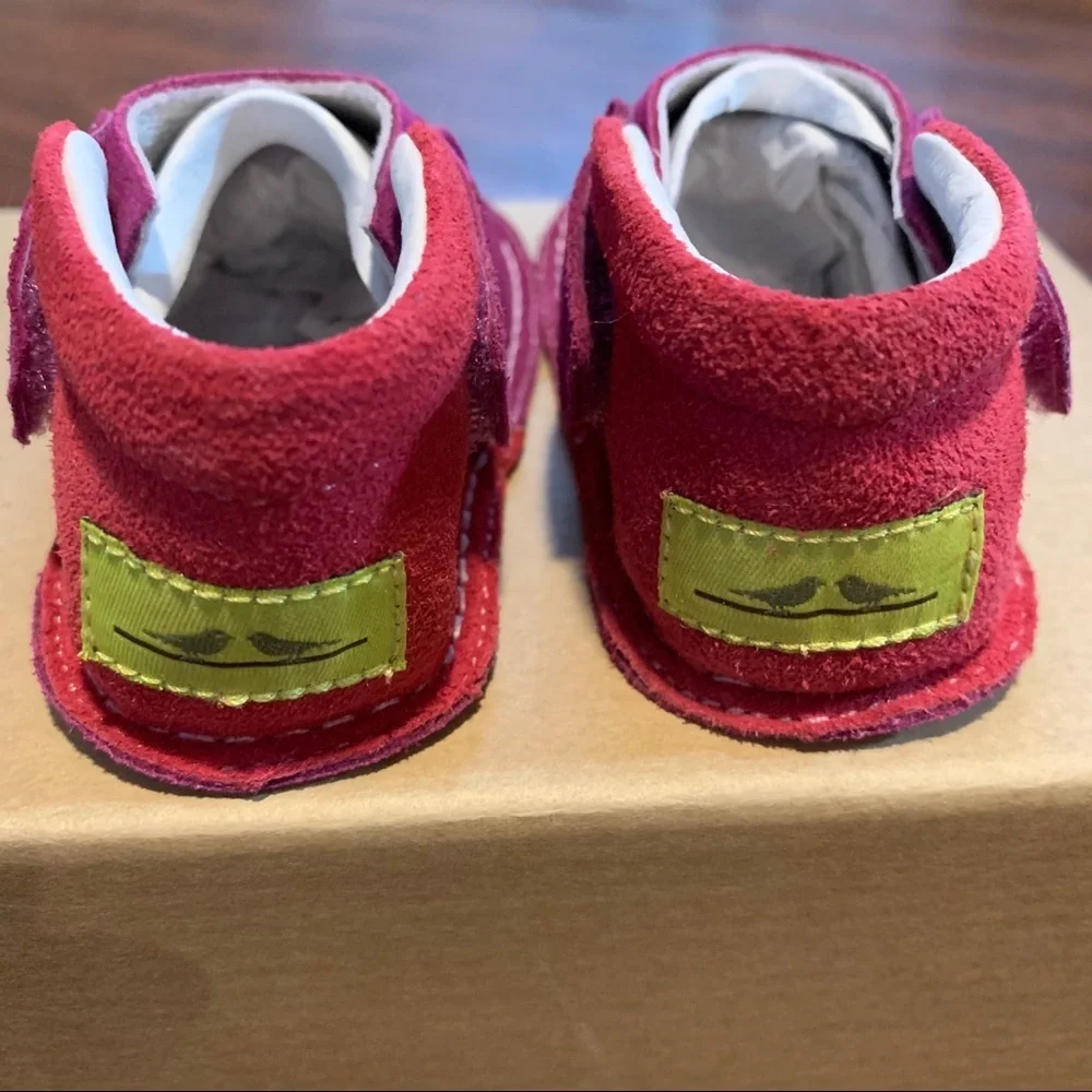 PIPIT $55 Suede Leather Designer Shoes Infant Crib Walking Balance Toddl…